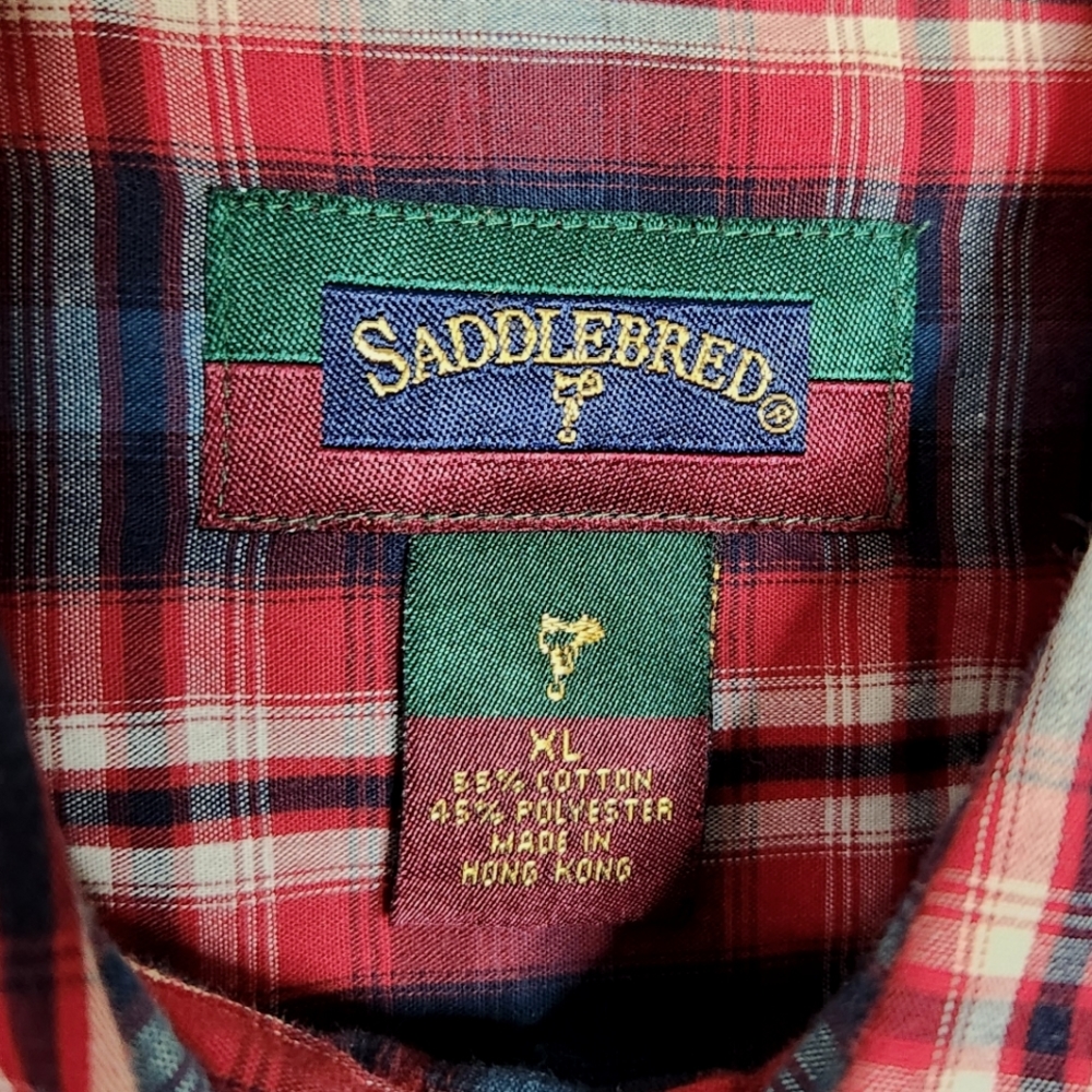 Saddlebred Plaid Button-Down Shirt - Picture 3 of 4